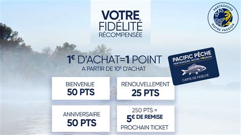 Avantages et Services de la Carte Fidélité Pacific Pêche